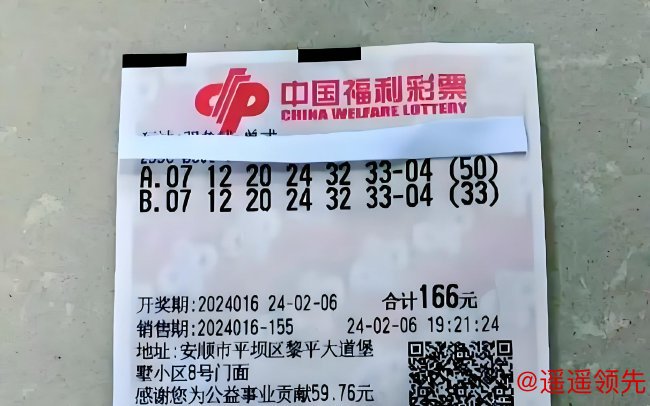 双色球6.8亿巨奖中奖彩票